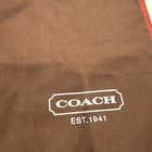 Coach Dust Bag Protective Bag Cover Brown Storage Red Edge Drawstring 13   x14   