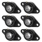 Ucfl201-8 Flange Bearing 1 2  Bore  Oval 2-bolt Self-aligning  Solid Base  qty6 