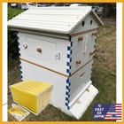 Pure White Beehive Honey Bee Hive Box Beekeeping Hives With 7pcs Pvc Bee Frames