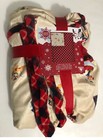 Disney Parks 2021 Mickey Mouse Christmas Holiday Fleece Flannel Blanket Throw