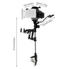 4 Stroke 7 5hp Outboard Motor Engine Fishing Boat Engine Tci Air Cooling 144cc