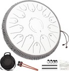 Steel Tongue Drum 15 Notes 14 Inch D-key Panda Balmy Drum Percussion Instrument