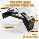 12in Narrow Trenching Bucket Straight Digging Backhoe For Mini Skid Steer Loader