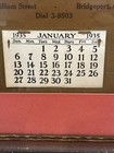 De Carlos Grocery 1935 Calendar Still All Pages In Frame
