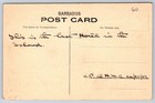 Antique Barbados Postcard Hastings Marine Hotel 1904 Knight  Co