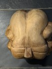 Vintage Weeping Buddha Hand Carved Wood Sculpture  big And Heavy  8x8x8 And 5lbs
