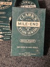 Vintage Box Of 12 Spools New Old Stock Clarks Mile End Thread Nylon Brown