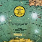 Replogle 7 Inch Terrestrial Globe Green Ocean Vintage Bronze Metal Base Mcm