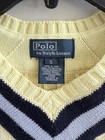 Polo Ralph Lauren Boys Yellow Cable-knit Sweater Vest V-neck 100  Cotton Size 5