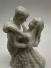 White Porcelain Bride Groom Wedding Couple Figurine Cake Topper Romantic Decor