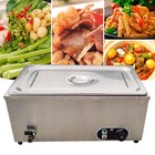 Commercial Bain-marie Buffet Food Warmer Stainless Steel Steam Table 110v