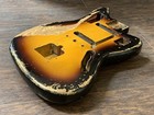 1963 Fender Jaguar Guitar Body Usa Vintage Nitro Sunburst Refin Pre Cbs