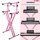 5 Core 2 Tier Keyboard Stand Combo Adjustable Piano Stand Wextension Arm
