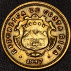  error  1947 Costa Rica 10 Centimos Rev Die Clash Error   59-51 