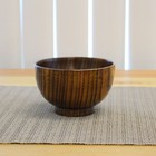 Japanese Style Solid Wood Bowl Children Kids Baby Serving Tableware