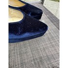 St  John Vintage Blue Velvet High Heels Unknown Size 5 5-6 5  Party Dance 