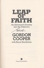 Gordon Cooper Autographed Signed Book Nasa Astronaut Mercury 7 Gemini 5 Faith 7