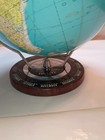 Vtg Zodiac Analemma Astrology World Globe 12  Day night Metal Base Rand Mcnally