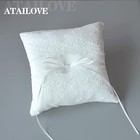 Wedding Pillow  Lace Pearl Ivory Bearer Pillow  Bearer Cushion 8 26