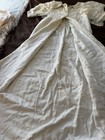 Antique 1914 Christening Gown 5 Pc Set Edwardian Lace Bonnet Baby Heirloom