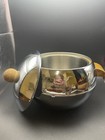 Vintage West Bend Penguin Hot Cold Server Art Deco Ice Bucket Wood Handles Mcm