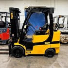 2021 Yale Glc070vx 7000lb Used Lp Gas Forklift Triple Mast Sideshift 4709 Hours