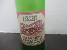 Pepsi Double Dot Paper Label Waco   Tx  Green Glass Soda Bottle Double Dot