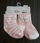 Carter s Just One You Baby Girl 6-12m Easter Socks 2 Pair Fuzzy Bunny   Striped