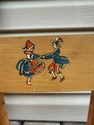 Vintage Antique Cass Toys 1950s Wood Doll High Chair Lift-up Tray Dutch Boy girl