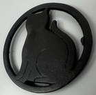 Black Cat Metal Cast Iron 5 75    Round Hot Plate Trivet