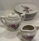 1950s Vintage Child s  Rose China Tea Set 20 Pieces  Japan