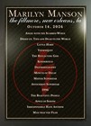 Marilyn Manson Antichrist Superstar October 2026 Concert Promo Or Setlist Poster