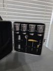 Vintage Londonaire Portable Pub Travel Bar Set Case Metal Cups Cocktail Spoon