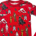 Star Wars Hanna Andersson Kids Size 12 Red Christmas Pajama Top Organic Cotton