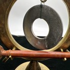 Vintage Brass Nautical Ship Helm Bell Holder Or Gong 9   