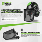 Industrial Chainsaw Helmet With Face Shield Built In Visor And Ear Muffs 4 In 1