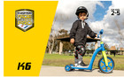 Swagtron K6 Toddler Scooter Convertible 4-in-1 Ride-on Balance Bike Trike - Blue