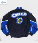 Nascar Vintage Racing Jacket Printed Racing Unisex Oreo Jacket   Free Balaclava