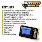 Rugged Radios Nitro Bee X Uhf Race Receiver  - Raceceiver Imca Imsa Circle Track