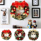 Christmas Creative Door Wreath Wall Hanging Window Artificial Garland Decor