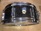 Rare Vintage Early 1960s Ludwig 14x4 Downbeat Snare Drum Black Galaxy Sparkle