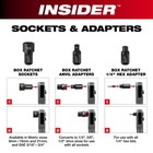 Milwaukee M12 Fuel Insider 1 4in    3 8in  Extended Reach Box Ratchet  Drive Size