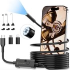 5m Endoscope Camera With Light  1920p Hd Borescope Camera For Ios And Android