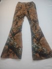 Brown Camouflage Flare Pants