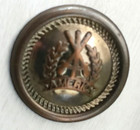Rare Antique Victorian Edwardian Brass America Picture Military Uniform Button