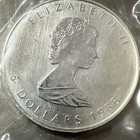 1988 Canada Elizabeth Ii 5 Dollars 9999 Silver Maple Leaf 1 Oz Coin  1