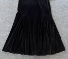Vtg Jr Nites Black Velvet Maxi Dress Sz 12p Whimsigoth Fairy Grunge Goth