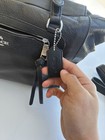 Authentic Coach Pebble Leather Satchel Elbow Handbag Purse_black