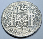 1793 Spanish Mexico Silver 1 2 Reales Genuine Antique 1700s Pirate Treasure Coin