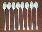 Lot Of 8 Iced Tea Spoons 7 5 8  Wm  Rogers Oneida Ltd  Unknown Pattern